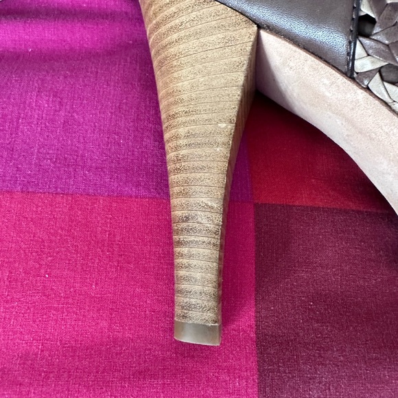 UGG Australia Maliha Woven Chocolate Brown Leather Ankle Boots Size 9 NEW - Picture 5 of 13